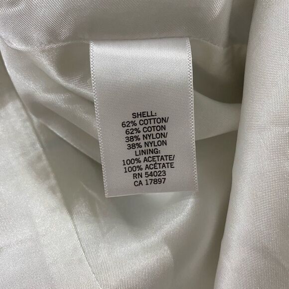 Banana Republic cotton Navy/ white/Tan Trench coat Size Large - Picture 5 of 7